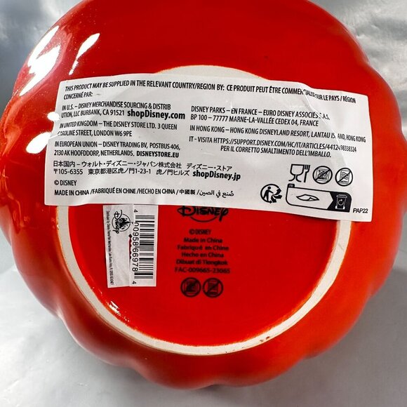 Disney Parks Mickey Mouse Candy Pumpkin Bowl Ceramic Halloween Jack Lantern 2023 - Picture 10 of 16